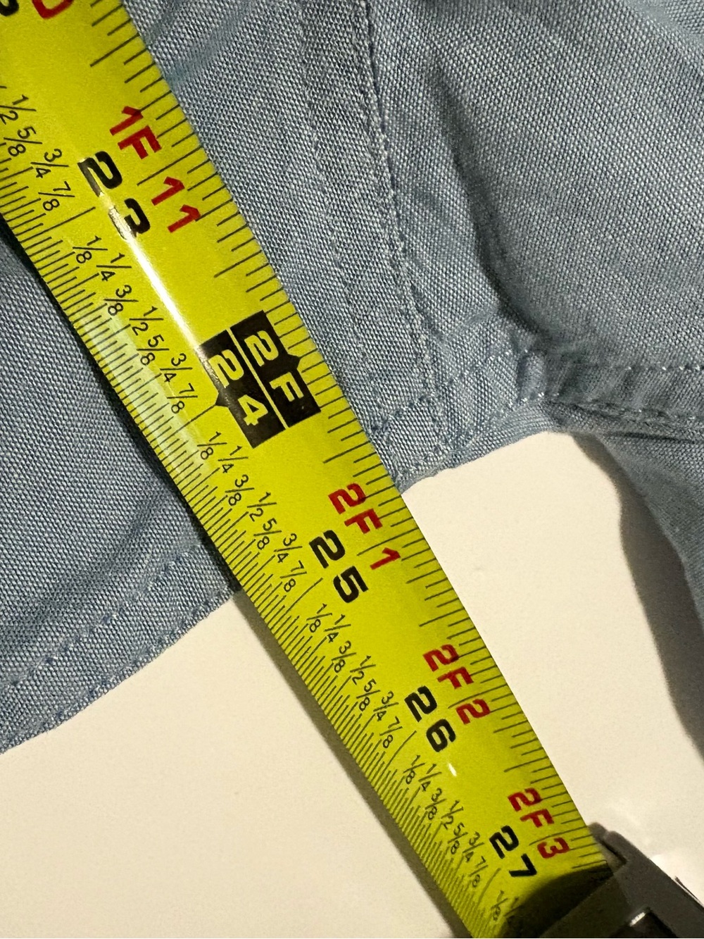 Carhartt Relaxed Fit Short Sleeve Work Shirt XL Tall Light Blue Cotton - Picture 5 of 5